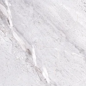 GRESIE LARDIN GREY - 60X60cm, ceramică glazurată lucioasă, rectificata, cu design elegant în nuanțe de gri deschis și venaturi subtile, ideală pentru spații interioare moderne și luminoase.