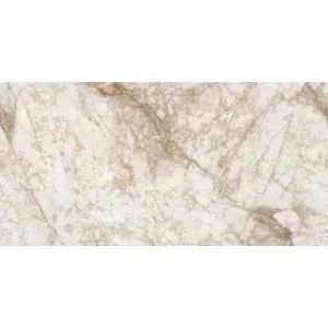 GRESIE GOLD ROSARIO (GS48006) - 40X80 cm, porțelanata, lucioasă, rectificată, cu inserții aurii elegante și efect crystal, ideală pentru interioare rafinate.