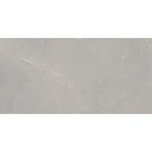 GRESIE GEOBERRY GRIS SGR - 60X120 cm, porțelanată, finisaj sugar finish, aspect modern de marmura gri, potrivită pentru interior și exterior.