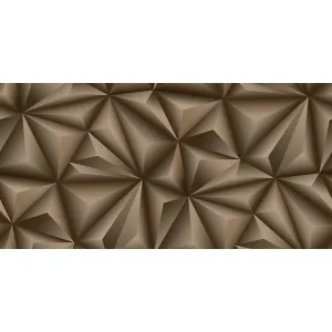 Tapet 3D FANTASY GK 855276 – 106x1000 cm (10.6 m²/ rola), PVC, lavabil, model 3D efect geometric tridimensional în tonuri de maro cu efect de volum, perfect pentru interioare moderne.