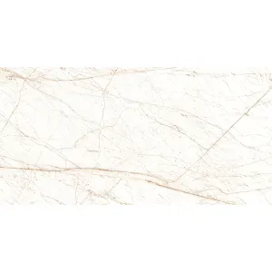 GRESIE METEOR WHITE - 80X160 cm, porțelanată, mată cu efect carving, nuanță alb cu inserții maro naturale, ideală pentru interioare și exterioare moderne.