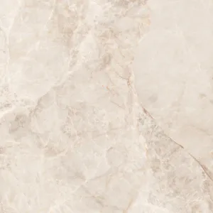 GRESIE ONYX ZEN - 80X80 cm, porțelanată, lucioasă, cu aspect rafinat de onyx bej deschis cu variații subtile, ideală pentru spații interioare și exterioare elegante.