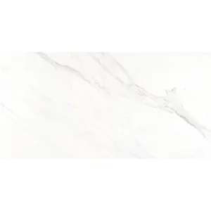 GRESIE SATVARIO SAGA PEARL - 80X160 cm, portelanata, aduce eleganța atemporală a marmurei în orice spațiu, prin tonurile sale alb-perlat cu nervuri gri delicate și finisajul semi-mat satinat.