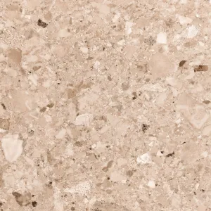 GRESIE CEPPOSTONE CREMA - R11 - 60X60 cm, porțelanată, mată, nuanță crem cu pete maro și bej, aspect de piatră naturală cu aderență ridicată R11, perfectă pentru interior și exterior.
