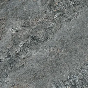 GRESIE BLACK SALT - R11 - 60X60 cm, porțelanată, rectificată, finisaj mat antiderapant, nuanță antracit, ideală pentru interior și exterior.