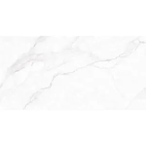 GRESIE STATUARIO MICAELA - 60X120 cm, porțelanată, suprafata mata, aspect de marmură albă, cu fine vene gri, aducând un aer elegant și luminos spațiilor interioare și exterioare.