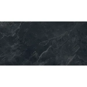 GRESIE ARCHIE NERO GHR - 60X120 cm, porțelanată, finisaj mat cu textură subtilă în relief și aspect granulat, în nuanță gri închis, fiind ideală pentru spații moderne, rezistente și elegante.