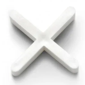 DISTANTIERE 2MM (ALB) - 100 buc, utilizate pentru montajul plăcilor ceramice de gresie și faianță. Asigură alinierea uniformă și păstrarea rosturilor egale între plăci, pentru un finisaj precis și estetic.