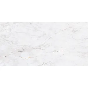 GRESIE BARGAMONT PEARL - 80X160 cm, porțelanată, glazurata, aspect de marmură gri perlat cu vene fine, finisaj lucios elegant, potrivită pentru interioare și exterioare cu stil.