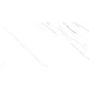 GRESIE LILAC WHITE - 60X120 cm, porțelanată, aspect de marmură albă în nuanță clară, cu vene gri și subtile accente liliachii, finisaj lucios elegant, potrivită pentru interioare și exterioare moderne.