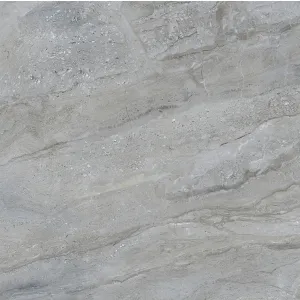 GRESIE 1043 DK - 60X60 cm, porțelanată lucioasă, în nuanțe de gri cu venaturi și texturi naturale, pentru un decor modern și elegant, cu aspect de piatra naturala.