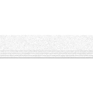 TREAPTA GRESIE DESSERT GESSO - 30X120 cm, porțelanată, full body mată, alb (sare si piper), perfectă pentru spații luminoase și minimaliste, cu rezistență ridicată și întreținere ușoară.