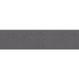 TREAPTA GRESIE DESSERT COAL - 30X120 cm, porțelanată, full body, suprafata mată, culoare gri (sare si piper), ideală pentru trepte moderne, rezistente și sigure.