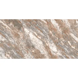 GRESIE 99602 - 30X60 cm, porțelanată, rectificata, cu finisaj mat și relief, cu aspect de piatra naturala in nuante de gri si maro, rezistenta și versatila, ideala pentru interior și exterior.