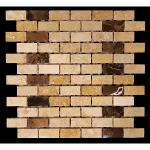 MOZAIC DIN MARMURA PYRAMIDS BEIGE-BROWN 06 31X31CM