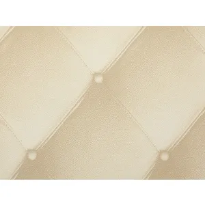 Tapet MONICA 819620 – 53x1000 cm (5.3 m²/ rola), PVC, lavabil, model modern capitonat bej cu efect 3D discret, elegant și ușor de aplicat. 