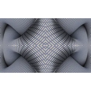 TAPET 5D FASHION GK 855413 - 106X1000 cm (10.6 mp/rolă), cu design geometric tridimensional în tonuri de gri și argintiu. Creează un efect vizual spectaculos, perfect pentru spații moderne, high-tech sau minimaliste.