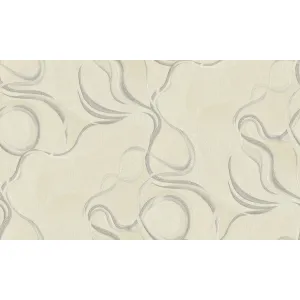 TAPET PVC ROYAL 90706 - 106X1000 cm (10.6 mp/rolă), cu design abstract elegant în nuanțe de crem și gri sidefat. Un tapet modern și rafinat, perfect pentru interioare luminoase și spații contemporane.
