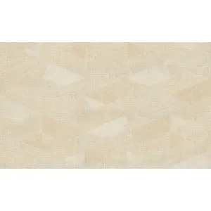 Tapet ROYAL 94076 – 106x1000 cm (10.6 m²/ rola), PVC, lavabil, model geometric abstract în tonuri de bej și crem bej cu textură discrete, textură fină, potrivit pentru decoruri moderne și luminoase.