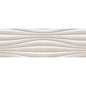 Faianta PULSE BEIGE AC-13233 HL1 25X75 cm, interior, aspect piatra naturala, alba in relief ,mata, rectificata