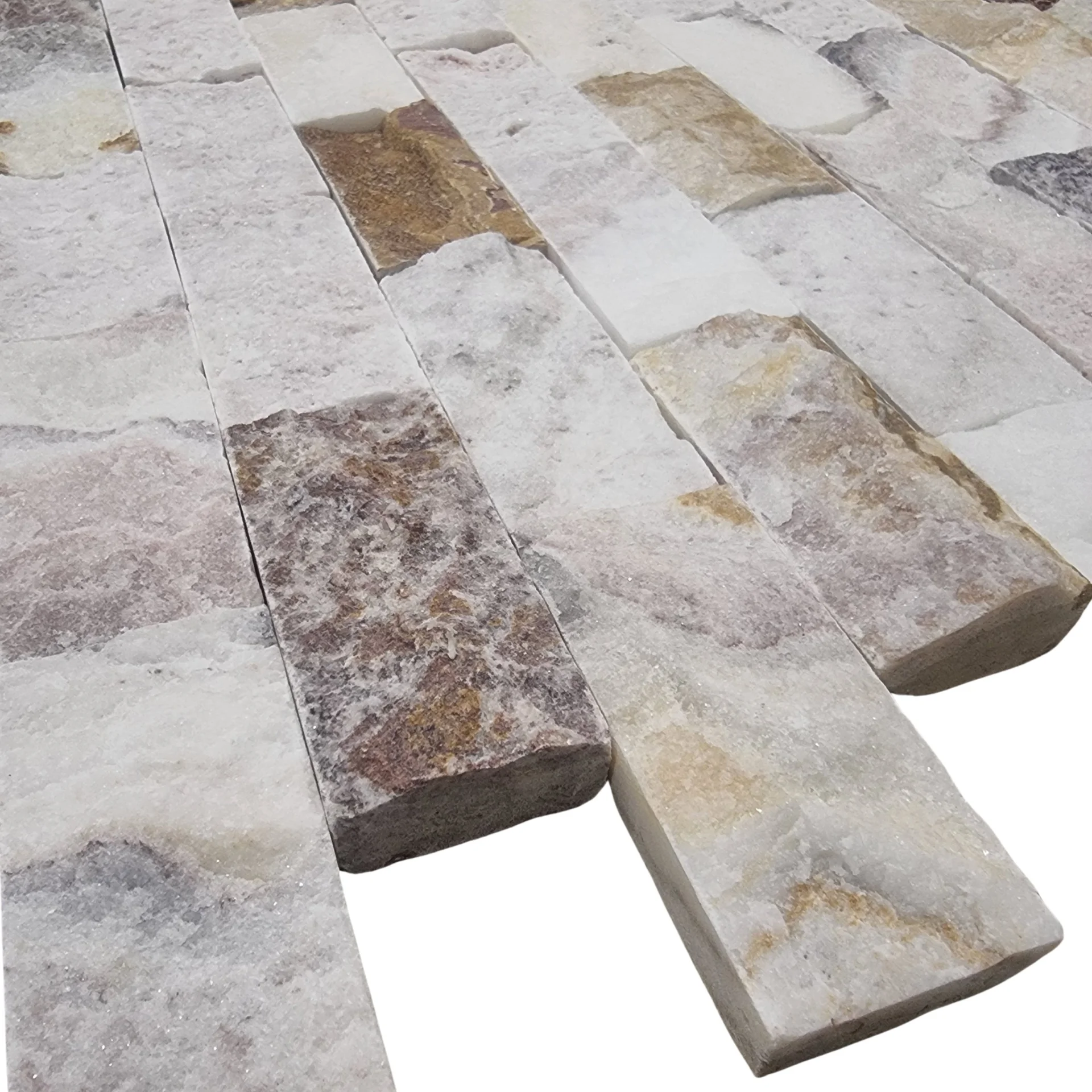 MOZAIC RAINBOW ONYX - 29X30.5 cm, grosime variabila 1.5-1.8 cm, finisaj split face, nuanțe multicolore și textură neregulată, ideal pentru decoruri spectaculoase și elegante.