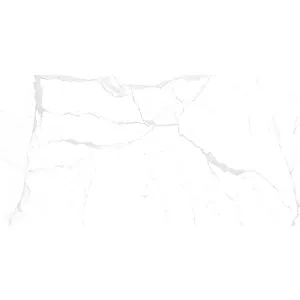 GRESIE STATUARIO NATURAL - 60X120 cm, porțelanată, suprafata mata, aspect marmură alba cu insertii gri, potrivită pentru interior și exterior.