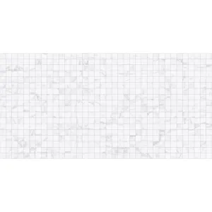 FAIANTA WHITE ASH 35305-HL1 - 30X60 cm, ceramica glazurata, rectificata, pentru interior, finisaj mat cu efect luster, aspect de mozaic in nuante de alb si gri.