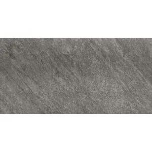 GRESIE ISLAND BLACK R11 - 60X120 cm, porțelanată, glazurată, rectificată, de culoare neagră cu insertii gri, textură de piatră naturală, ideală pentru exterior și interior, cu aderență ridicată și finisaj mat.