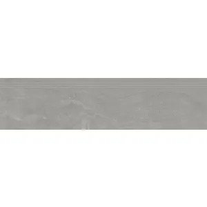 TREAPTA GRESIE DIESEL BETON FB - 30X120 cm, portelanata, full-body, rectificata, finisaj mat gri, pentru interior și exterior.