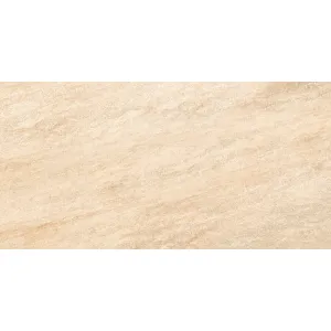 GRESIE GENESIS BEIGE - 60X120 cm, portelanată, rectificata, finisaj structurat cu granulație și luciu subtil, ideală pentru spații moderne interioare și exterioare, cu rezistență ridicată, aspect de piatra naturala în tonuri bej.