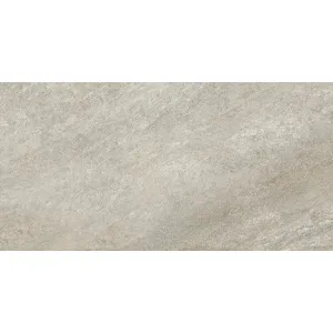 GRESIE GENESIS VERDE - 60X120 cm, portelanată, rectificată, cu finisaj lucios structurat granulat, in tonuri discrete de gri, ideală pentru spații moderne cu aspect natural.