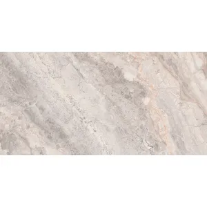 GRESIE LUCCA BIANCO - 60X120 cm, portelanata, rectificata, finisaj mat cu detalii lucioase și venaturi proeminente, inspirată de piatra naturală brută, ideală pentru spații moderne și rafinate, interior și exterior.