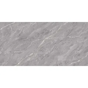 GRESIE BRUCE NERO ENDLESS - 60X120 cm, cu finisaj mat și design continuu endless, în nuanțe profunde de gri antracit cu vene subtile. Ideală pentru interioare moderne, industriale sau minimaliste.