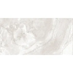 GRESIE ALABASTRINO BIANCO GRANDE - 60X120 cm, porțelanata, rectificata, suprafata mată, structurată (punch rustic), cu aspect elegant de piatră naturală albă, ideală pentru interior și exterior.