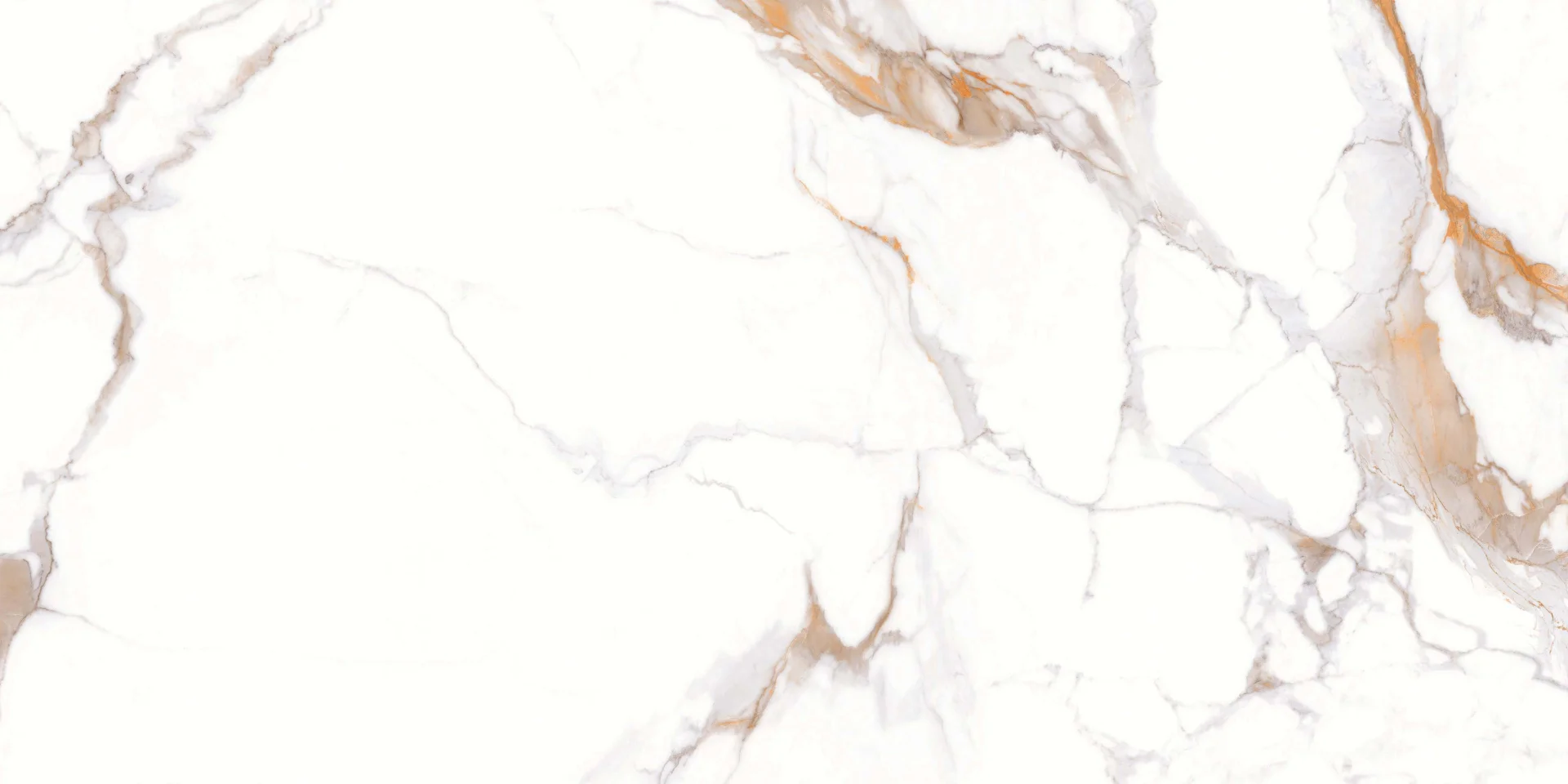 Gresie 90X180 cm aspect marmură White Canyon, albă cu venaturi maro si gri, porțelanată, color body pastă albă, sintered stone, finisaj lucios