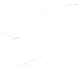 GRESIE EAGLE WHITE - 60X60 cm, portelanată, glazurată, rectificata, lucioasă, alb marmorat cu fine venaturi gri, ideală pentru interioare elegante.