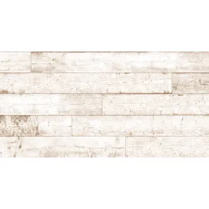GRESIE NAVANA BIANCO GRANDE - 80X160 cm, porțelanată, rectificata, mată, finisaj tip lemn în tonuri alb-bej deschis, potrivită pentru interior și exterior.