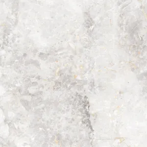 GRESIE SONATA WHITE - 120X120 cm, porțelanată, super lucios High Glossy rectificată, în nuanțe de alb-gri deschis cu vene subtile, ce adaugă luminozitate și eleganță spațiilor interioare.