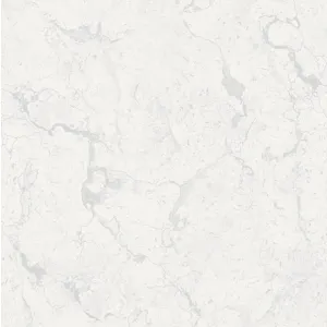 GRESIE CL-1013 SOLUBLE SALT - 60X60 cm, porțelanată, lucioasă, nuanță alb-gri deschis cu vene discrete, finisaj rectificat și tehnologie Soluble Salt Nano, ideală pentru spații moderne cu trafic intens.