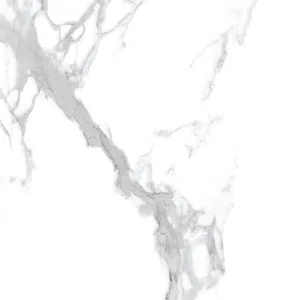 GRESIE DIAMOND WHITE - 120X120 cm, porțelanată, cu finisaj super lucios, în nuanțe albe cu vene gri elegante, ideală pentru interioare moderne și luminoase.