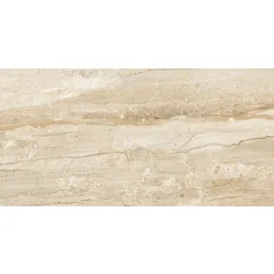 GRESIE DYNO BEIGE GRANDE - 60X120 cm, porțelanată, finisaj lucios, nuanțe naturale de bej cu efect de piatră, rectificată, pentru interior și exterior.