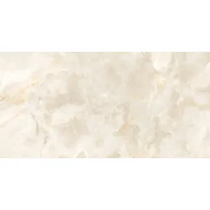 GRESIE HALCON ONYX - 60X120 cm, porțelanată, glazurata, cu finisaj lucios și nuanțe calde de onyx bej, perfectă pentru spații elegante și rezistente la trafic intens.