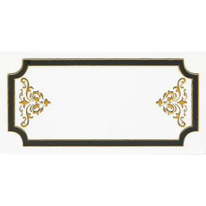 PLACA DECOR FAIANTA FC-36PH2102-2 - 30X60 cm, portelanata, glazurata, lucioasă, cu inserții aurii, tehnologie nano inkjet și crystal silk printing.