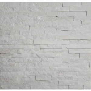 PIATRA NATURALA ZT003 - 15X60 cm, cu finisaj rustic și nuanțe naturale de alb cu cristale stralucitoare. Ideală pentru placări interioare și exterioare. 