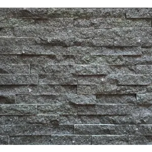 PIATRA NATURALA CS1199 - 15X60 cm, în nuanțe elegante de gri închis, antracit, perfectă pentru decoruri moderne si elegante, interioare și exterioare.