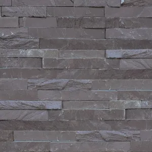 PIATRA NATURALA ZT028 - 15X60 cm, în nuanțe elegante de negru, perfectă pentru decoruri rustice si moderne, interioare și exterioare.