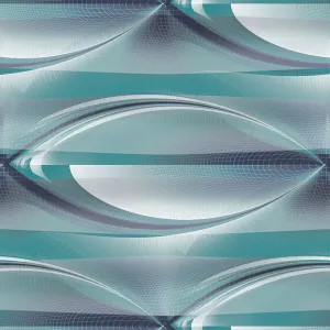 GRESIE BOWL AQUA FLOOR - 30X30 cm, ceramica glazurată, mată, rectificată, pentru interioare cu design modern, acvatic, în nuanțe de albastru și verde.