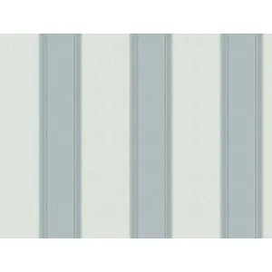 Tapet SYLVIA 826406 – 70x1000 cm (7 m²/ rola), PVC, lavabil, model clasic elegant cu dungi verticale gri și alb. 