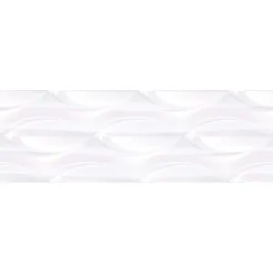 FAIANTA BOWL PURPLE LT - 25X75 cm, ceramica glazurată, lucioasă, rectificată, pentru interioare moderne cu design elegant în tonuri de alb și mov deschis.