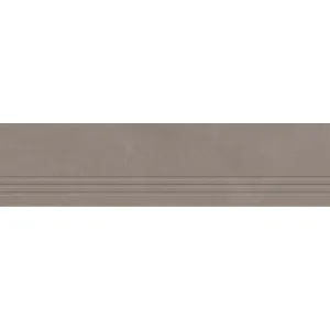 TREAPTA GRESIE ETERNITY ASH GRANDE - 29.5X120 cm, portelanata, glazurata, rectificata, în nuanță elegantă de gri cenușiu uniform, finisaj mat și corp colorat in masa, ideală pentru scări moderne, interioare sau exterioare.